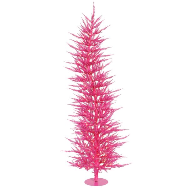 Vickerman 4F Pink Laser Artificial Christmas Tree Pink Lights Supply