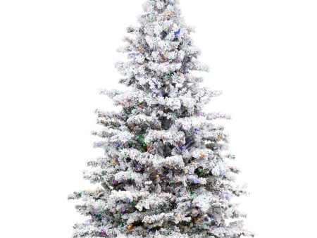 Vickerman 9F Alaskan Pine Artificial Christmas Tree Multi-Colored LED lights Online now