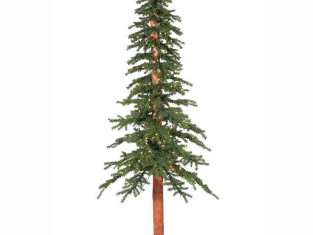 Vickerman 7F x 44-in Alpine Artificial Christmas Tree Warm White LED Lights For Sale