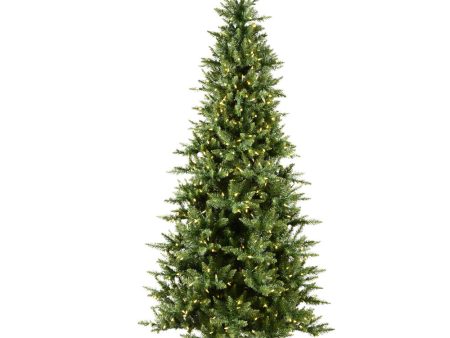 Vickerman 12F Camdon Fir Slim Artificial Christmas Tree Warm White LED Lights Supply