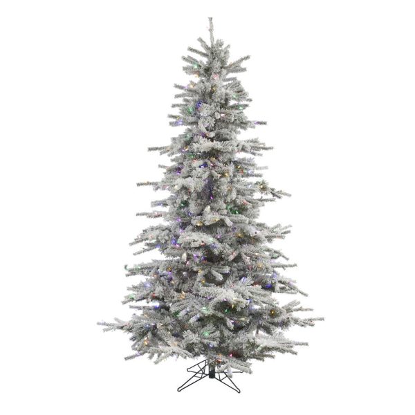 Vickerman 12F Sierra Fir Artificial Christmas Tree Multi-Colored LED lights Online Hot Sale