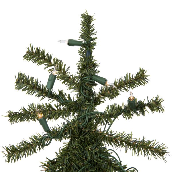 Vickerman 5F Natural Alpine Artificial Christmas Tree Clear Incandescent Lights For Discount