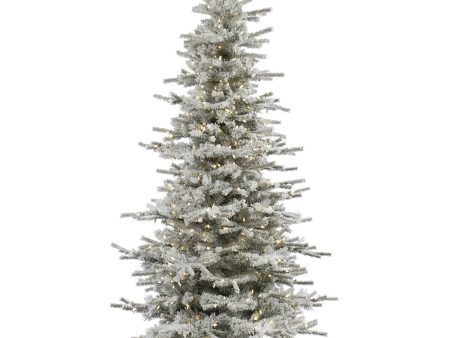 Vickerman 8.5F Sierra Fir Slim Artificial Christmas Tree in LED lights Discount