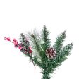 Vickerman 4.5F Snow Tipped Pine and Berry Artificial Christmas Tree Unlit Fashion