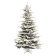 Vickerman 14F Flocked Sierra Fir Artificial Christmas Tree Unlit Fashion