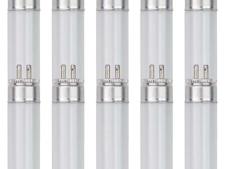 10PK - Sunlite 8w 12-in T5 Linear Fluorescent G5 Mini Bi Pin Base 6500K Bulb Fashion