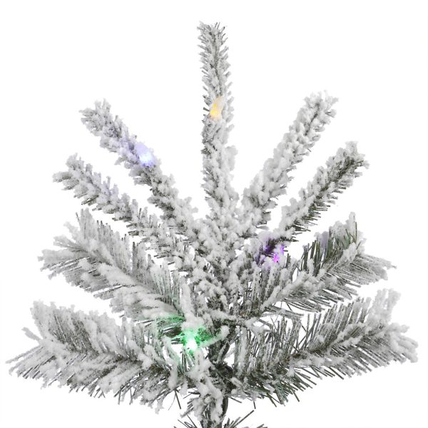 Vickerman 12F Sierra Fir Artificial Christmas Tree Multi-Colored LED lights Online Hot Sale