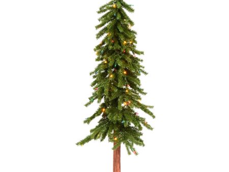 Vickerman 4F x 25.5-in Alpine Artificial Christmas Tree Multi-colored LED Lights Discount