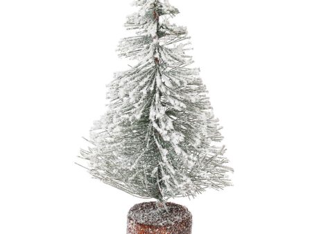 Vickerman 9-in Flocked Village Artificial Christmas tree Online now