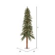 Vickerman 5F x 28-in Alpine Artificial Christmas Tree Multi-colored LED Lights Online now