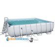 Piscina Bestway Fuori Terra Quadrata Power Steel con Telaio e scaletta +Pompa filtrante da 5.678 l h cod. 56626 For Sale