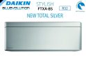 AREA OCCASIONI Unita Interna a Parete Daikin Bluevolution serie STYLISH TOTAL SILVER 12000 Btu FTXA35BS R-32 Wi-Fi Integrato Colore Grigio Argento on Sale