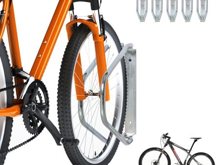 EASYCOMFORT Rastrelliera per 5 Bici in Acciaio Zincato Antiruggine 29x32.5x8.2cm Online now