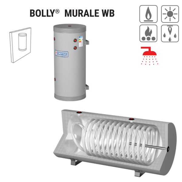 Bollitore Polywarm Cordivari Modello BOLLY MURALE WB 100 Per Produzione Di A.C.S. Con 1 Scambiatore Fisso Hot on Sale