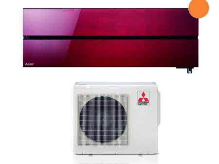 AREA OCCASIONI Climatizzatore Condizionatore Mitsubishi Electric Inverter serie Kirigamine Style 18000 Btu MSZ-LN50VGR Ruby Red R-32 Wi-Fi Integrato Classe A+++ Rosso Supply