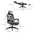 Easycomfort Sedia Ufficio Gaming Economica Poltrona Reclinabile Con Poggiapiedi Regolabile In Altezza Rotelle Tessuto 65 × 64 × 114-123.5cm Bianco Online