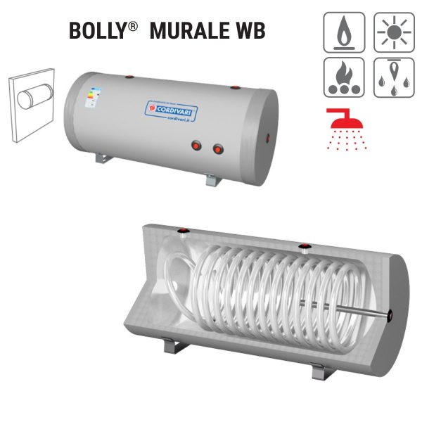 Bollitore Polywarm Cordivari Modello BOLLY MURALE WB 100 Per Produzione Di A.C.S. Con 1 Scambiatore Fisso Hot on Sale