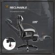 Easycomfort Sedia Ufficio Gaming Economica Poltrona Reclinabile Con Poggiapiedi Regolabile In Altezza Rotelle Tessuto 65 × 64 × 114-123.5cm Bianco Online