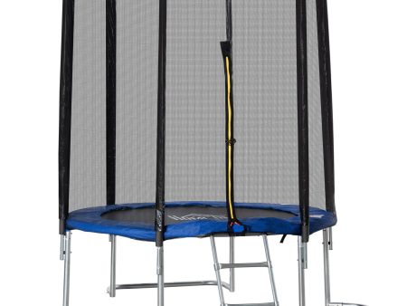 Easycomfort Trampolino Elastico per Bambini e Adulti con Rete, 223x223x230cm, Blu on Sale