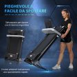 EASYCOMFORT Tapis Roulant Elettrico Pieghevole Salvaspazio, Tapis Roulant Professionle con 12 Programmi Preimpostati e Schermo LCD per Allenamento a Casa o in Ufficio, 1-12km h, Nero Hot on Sale