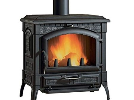 TERMOSTUFA A LEGNA LA NORDICA EXTRAFLAME MOD. TERMOISOTTA CON SISTEMA D.S.A. 15 KW NERO ANTRACITE on Sale