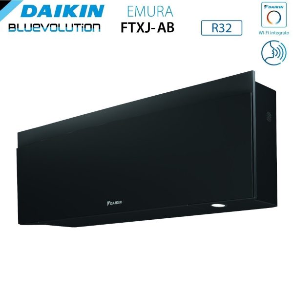 Climatizzatore Condizionatore Daikin Bluevolution Quadri Split Inverter serie EMURA BLACK III 7+7+7+12 con 4MXM80N R-32 Wi-Fi Integrato 7000+7000+7000+12000 Colore Nero  - Garanzia Italiana Cheap