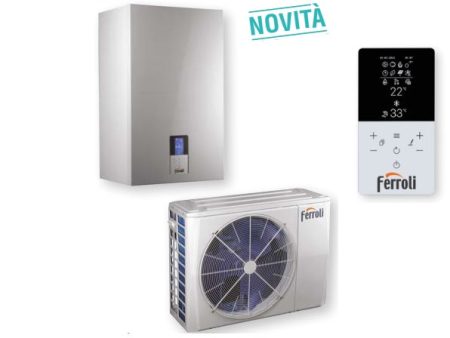 Pompa Di Calore Ibrida Aria Acqua Ferroli Omnia S Hybrid C 10 kW per installazione splittata con produzione sanitaria istantanea comando incluso a bordo macchina Online Sale