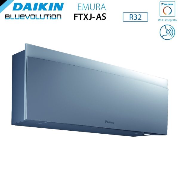 Climatizzatore Condizionatore Daikin Bluevolution Penta Split Inverter serie EMURA SILVER III 9+9+9+9+12 con 5MXM90N R-32 Wi-Fi Integrato 9000+9000+9000+9000+12000 Colore Argento  - Garanzia Italiana on Sale