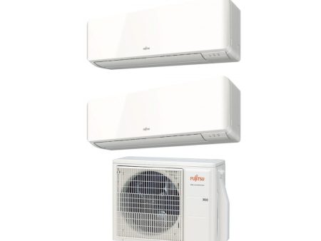 AREA OCCASIONI Climatizzatore Condizionatore Fujitsu Dual Split Inverter serie KM 9+12 con AOYG18KBTA2 R-32 Wi-Fi Optional 9000 +12000 For Sale