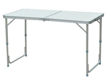 EASYCOMFORT Tavolo Da Campeggio Picnic Pieghevole Portatile Regolabile in Altezza in Alluminio, 120 x 60 x 54 70 cm Fashion