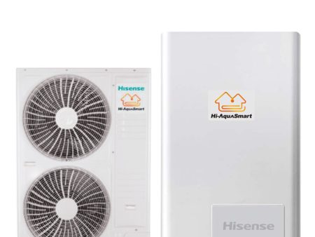 Pompa di Calore Splittata Biventola Aria Acqua Hisense Hi-AquaSmart AHM-160UXCSAPA3 + AHW-160UCSEP R-410 con Comando Incluso on Sale