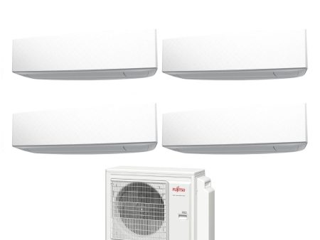 Climatizzatore Condizionatore Fujitsu Quadri Split Inverter serie KE WHITE 7+7+7+9 con AOYG30KBTA4 R-32 Wi-Fi Integrato 7000+7000+7000+9000 Colore Bianco Cheap