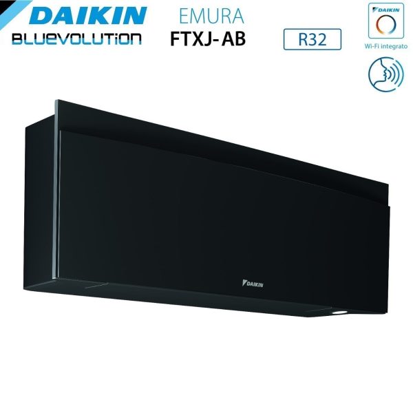 Climatizzatore Condizionatore Daikin Bluevolution Quadri Split Inverter serie EMURA BLACK III 7+7+7+12 con 4MXM80N R-32 Wi-Fi Integrato 7000+7000+7000+12000 Colore Nero  - Garanzia Italiana Cheap