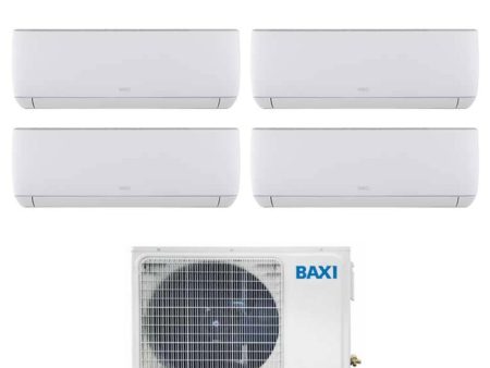 Climatizzatore Condizionatore Baxi Quadri Split Inverter Serie Astra 9+9+9+18 con LSGT100-4M R-32 Wi-Fi Optional 9000+9000+9000+18000 - Novità For Sale