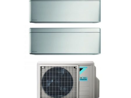 AREA OCCASIONI Climatizzatore Condizionatore Daikin Bluevolution Dual Split Inverter serie STYLISH TOTAL SILVER 9+12 con 2MXM40M N R-32 Wi-Fi Integrato 9000+12000 Colore Grigio - Garanzia Italiana For Cheap