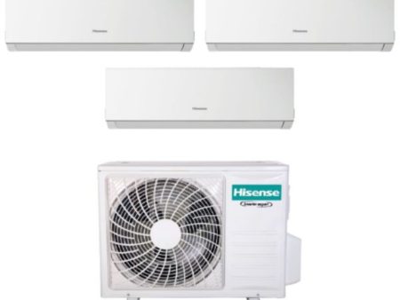 AREA OCCASIONE - Climatizzatore condizionatore Hisense Trial Split Inverter Serie NEW COMFORT 9+9+12 con 3AMW52U4RJA R-32 Wi-Fi Optional 9000+9000+12000 - Novità on Sale