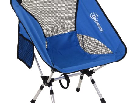 EASYCOMFORT Sedia da Campeggio Pieghevole con Sacca da Viaggio Blu 58x49x64 cm Online Hot Sale