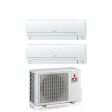 AREA OCCASIONI Climatizzatore Condizionatore Mitsubishi Electric Dual Split Inverter serie SMART MSZ-HR 12+12 con MXZ-2HA50VF R-32 Wi-Fi Optional 12000+12000 Online Hot Sale