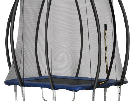 EasyComfort Trampolino Elastico 210cm per Bambini e Adulti con Rete e Imbottiture Blu Discount