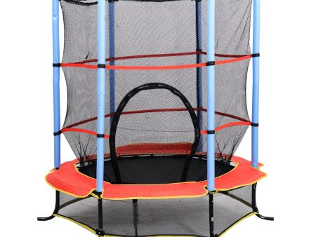 EASYCOMFORT Trampolino Elastico con Rete di Sicurezza Diametro 140cm For Discount