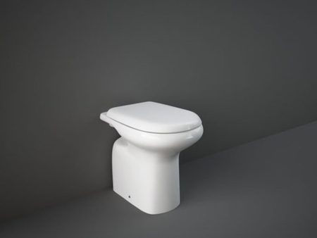 Vaso WC a Pavimento Rak Orient In Ceramica con Scarico a Terra Sedile con Coperchio Rak Orient Originale Online Hot Sale