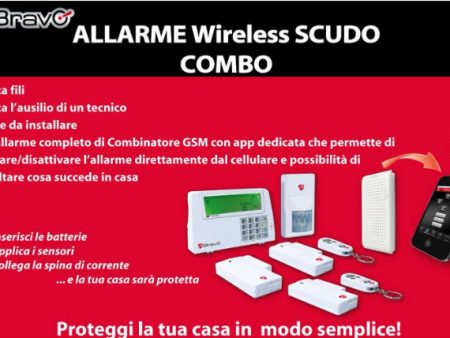 Antifurto Domestico BRAVO Allarme Wireless Scudo Combo Kit Completo 93362 Online