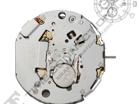 Miyota Citizen LTD JP15 3 Hands Japan Quartz Movement Ht. 6.40MM on Sale