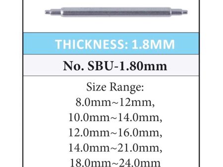 1.80mm Thickness Universal Stainless Steel, Double Shoulder Spring Bars on Sale